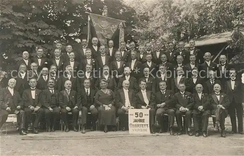 AK / Ansichtskarte Blankenburg_Harz 50 Jahre Quartett Verein Gruppenbild Blankenburg_Harz