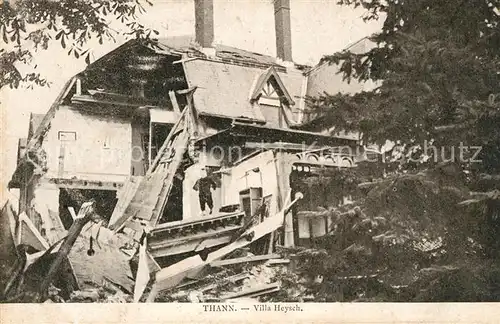 AK / Ansichtskarte Thann_Haut_Rhin_Elsass Villa Heysch Ruines Grande Guerre Truemmer 1. Weltkrieg Thann_Haut_Rhin_Elsass