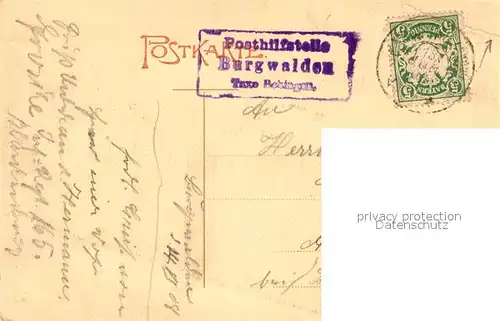 AK / Ansichtskarte Burgwalden Uferpartie am See Ruderboote Blick zum Ort mit Kirche Burgwalden