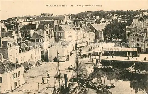 AK / Ansichtskarte Belle Ile en Mer Vue generale du Palais Port Belle Ile en Mer