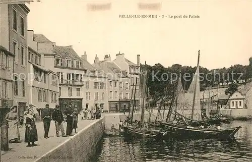 AK / Ansichtskarte Belle Ile en Mer Port de Palais Bateaux Belle Ile en Mer