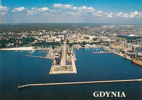 AK / Ansichtskarte Gdynia_Pommern Fliegeraufnahme Gdynia Pommern