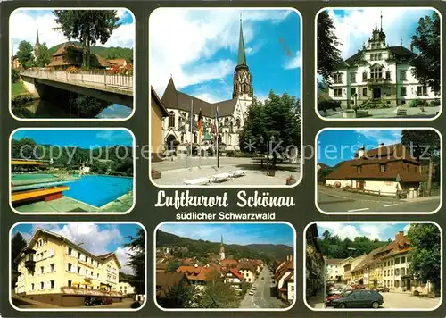 AK / Ansichtskarte Schoenau_Schwarzwald Orts und Teilansichten Schoenau Schwarzwald