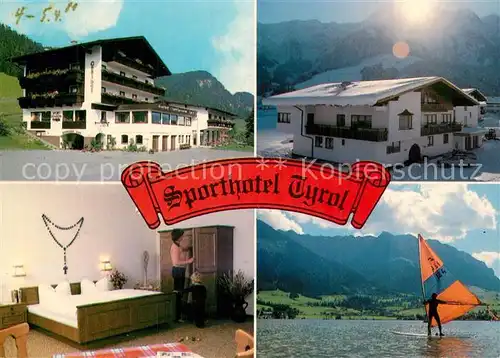 AK / Ansichtskarte Walchsee_Tirol Sporthotel Tyrol Gaestezimmer Surfen Walchsee Tirol