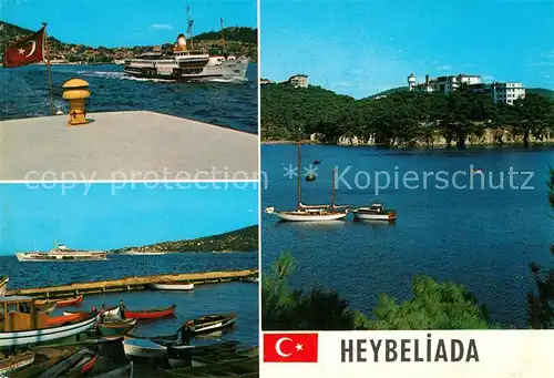 AK / Ansichtskarte Istanbul_Constantinopel Heybeliada Sanatoryum ve iki gorunus Les iles des Princes Istanbul_Constantinopel