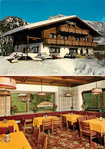 AK / Ansichtskarte Wolkenstein_Groeden Garni Glatsches Gaststube Wolkenstein_Groeden