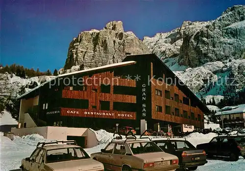 AK / Ansichtskarte Wolkenstein_Groeden Cafe Restaurant Hotel Gran Sas Wolkenstein_Groeden