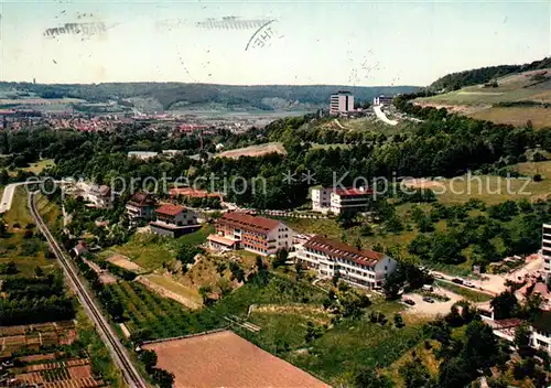 AK / Ansichtskarte Bad_Mergentheim Kurhaeuser im Erlenbachtal Fliegeraufnahme Bad_Mergentheim