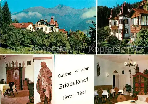 AK / Ansichtskarte Lienz_Tirol Gasthof Pension Griebelehof Gastraeume Lienz Tirol