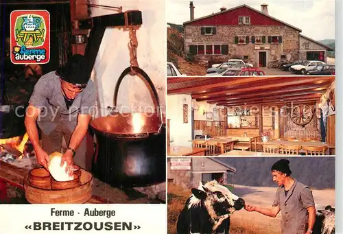 AK / Ansichtskarte La_Bresse Ferme Auberge Breitzousen Gaststube Kaeserei La_Bresse