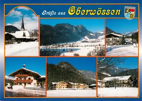 AK / Ansichtskarte Oberwoessen Kirche Panorama Teilansichten Oberwoessen