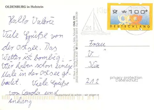 AK / Ansichtskarte Oldenburg_Holstein Skulptur Kirche Friesenhaeuser Ortsmotive Oldenburg_Holstein