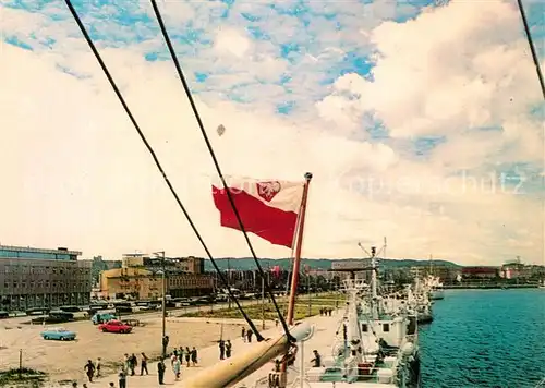 AK / Ansichtskarte Gdynia_Pommern Widok na Skwer Kosciuszki z pokladu statku Gdynia Pommern