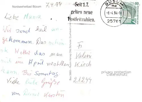 AK / Ansichtskarte Buesum_Nordseebad Werft Kurgarten Alleestrasse Korbstrand Leuchtturm Fischereihafen Meerwasserwellenbad Buesum_Nordseebad