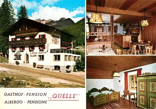 AK / Ansichtskarte Sankt_Magdalena_Halltal Gasthof Pension Quelle Gaststube Gaestezimmer Sankt_Magdalena_Halltal