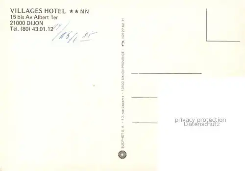 AK / Ansichtskarte Dijon_Cote_d_Or Villages Hotel Dijon_Cote_d_Or