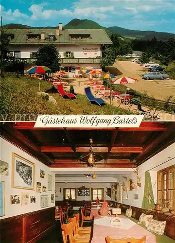 AK / Ansichtskarte Hintersee_Berchtesgaden Gaestehaus Wolfgang Bartels Gastraum Hintersee Berchtesgaden
