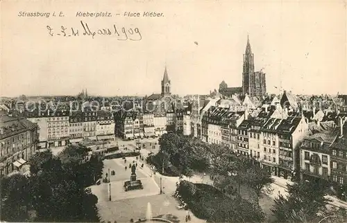 AK / Ansichtskarte Strassburg_Elsass Kleberplatz Strassburg Elsass