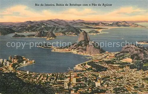 AK / Ansichtskarte Rio_de_Janeiro Bahia de Botafogo com o Pao de Acucar Rio_de_Janeiro