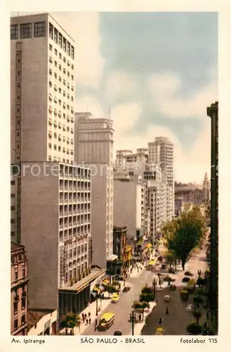 AK / Ansichtskarte Sao_Paulo Avenida Ipiranga Sao_Paulo