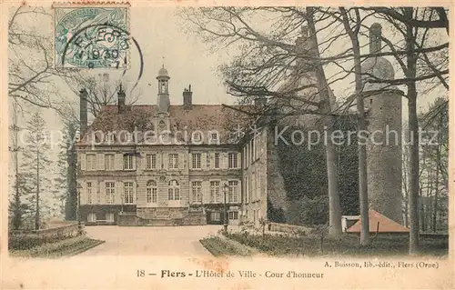 AK / Ansichtskarte Flers_Orne Hotel de Ville Cour d honneur Flers_Orne
