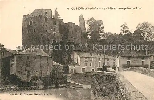 AK / Ansichtskarte Clisson Le Chateau Vue prise du Pont Clisson