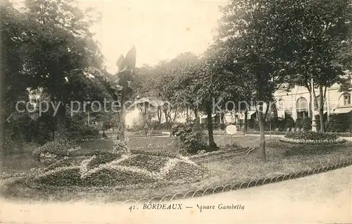 AK / Ansichtskarte Bordeaux Square Gambetta Bordeaux