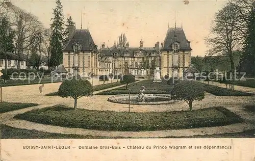 AK / Ansichtskarte Boissy Saint Leger Domaine Gros Bois Chateau du Prince Wagram et ses dependances Boissy Saint Leger