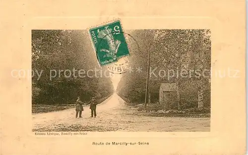 AK / Ansichtskarte Marcilly sur Seine Route de Marcilly sur Seine Marcilly sur Seine