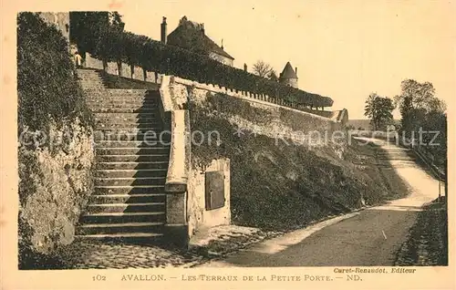 AK / Ansichtskarte Avallon Les Terraux de la Petite Porte Avallon