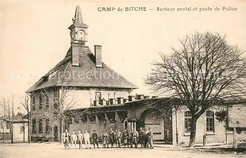 AK / Ansichtskarte Bitche_Moselle Camp Secteur postal et poste de police Bitche_Moselle