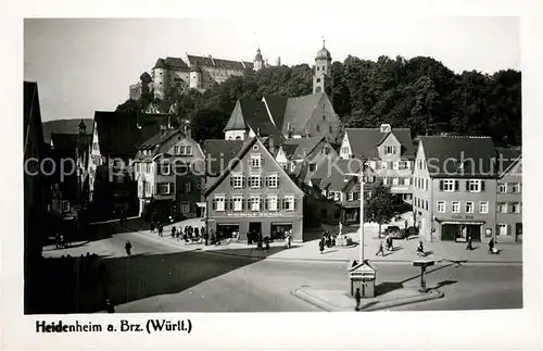 AK / Ansichtskarte Heidenheim_Brenz Stadtansicht mit Schloss Heidenheim Brenz