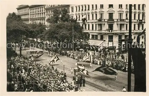 AK / Ansichtskarte Wien X. Deutsches Bundes Saengerfest Festzug Wien