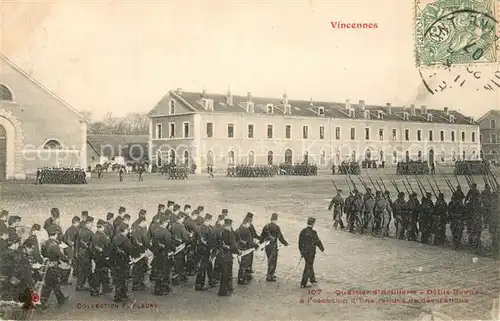 AK / Ansichtskarte Vincennes Quartier d Artillerie Soldats Militaire Vincennes
