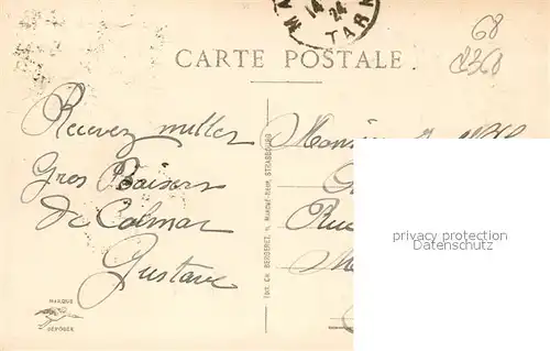 AK / Ansichtskarte Colmar_Haut_Rhin_Elsass Vue generale et panorama des Vosges Colmar_Haut_Rhin_Elsass