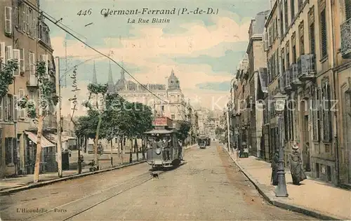 AK / Ansichtskarte Clermont_Ferrand_Puy_de_Dome Rue Blatin Tram Clermont_Ferrand