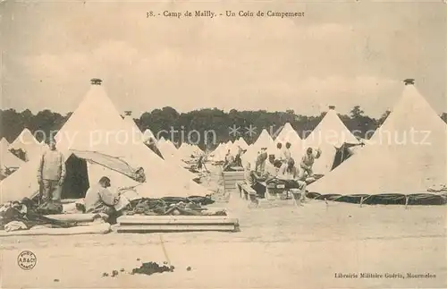 AK / Ansichtskarte Camp_de_Mailly Un coin de campement Camp_de_Mailly