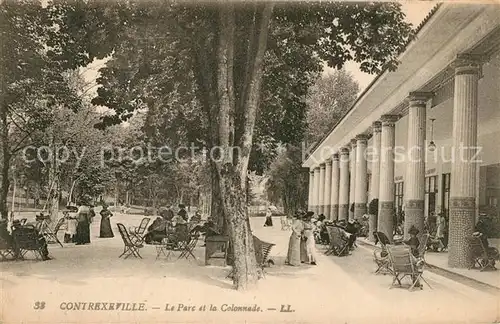 AK / Ansichtskarte Contrexeville_Vosges Le Parc et la Colonnade Contrexeville_Vosges
