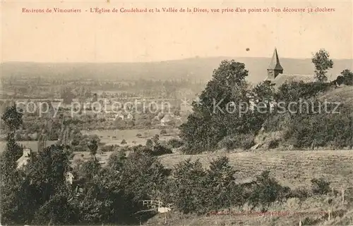 AK / Ansichtskarte Vimoutiers glise de Coudehard et la Vallee de la Dives vue prise dun point ou lon decouvre 52 clochers Vimoutiers