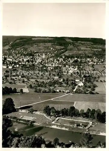 AK / Ansichtskarte Weinfelden Strandbad Fliegeraufnahme Weinfelden