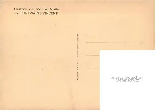AK / Ansichtskarte Pont Saint Vincent Centre de Vol a Voile vue aerienne Pont Saint Vincent