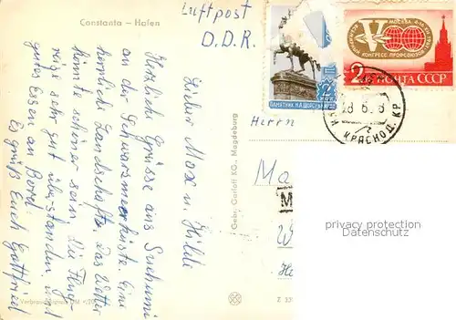 AK / Ansichtskarte Constanta Hafen Constanta
