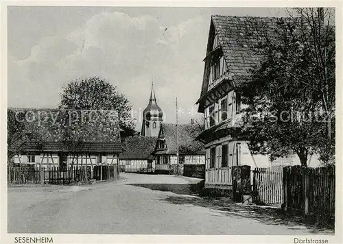 AK / Ansichtskarte Sesenheim Dorfstrasse Sesenheim