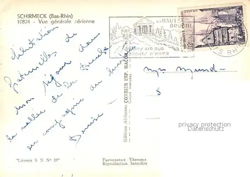AK / Ansichtskarte Schirmeck Vue aerienne Schirmeck