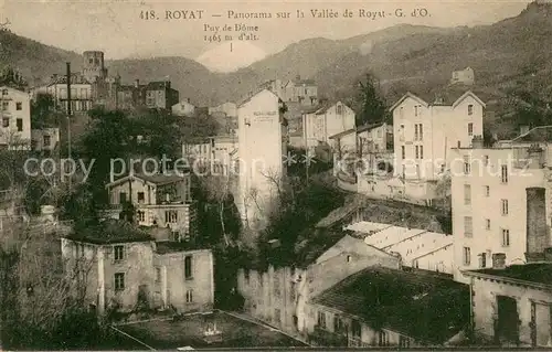 AK / Ansichtskarte Royat_Puy_de_Dome Panorama sur la Vallee de Royat Royat_Puy_de_Dome