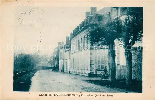 AK / Ansichtskarte Marcilly sur Seine Quai de Seine Marcilly sur Seine