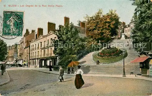 AK / Ansichtskarte Blois_Loir_et_Cher Les Degres de la Rue Denis Papin Blois_Loir_et_Cher