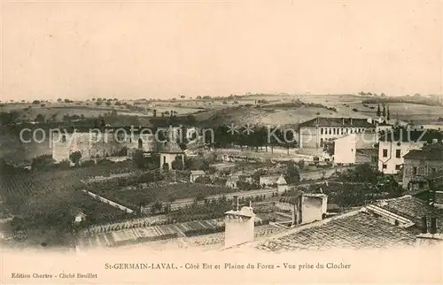 AK / Ansichtskarte Saint Germain Laval_Loire Cote Est et Plaine du Forez vue prise du clocher Saint Germain Laval_Loire