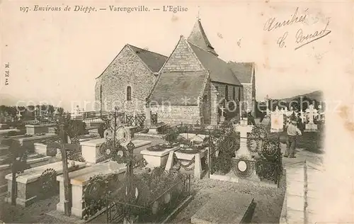 AK / Ansichtskarte Varengeville sur Mer Eglise Cimetiere Varengeville sur Mer