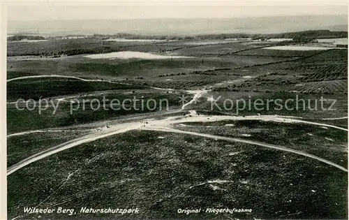 AK / Ansichtskarte Wilsede_Lueneburger_Heide Naturschutzpark Wilseder Berg Original Fliegeraufnahme Wilsede_Lueneburger_Heide